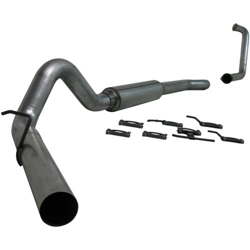 MBRP Armor Lite 4" Turbo Back Aluminized Exhaust w/Muffler (Retains Cat) 03-07 Ford 6.0L Powerstroke