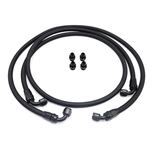 Full Send Diesel Black Braided Replacement 68RFE Bypass Transmission Line Kit 13-18 Ram 6.7L Cummins