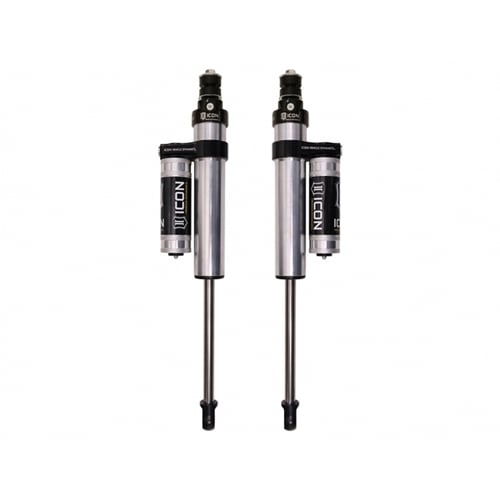ICON 2.5" Piggyback Reservoir Front Shocks with CDCV 6-8" Lift 11-16 GM 2500/3500 HD