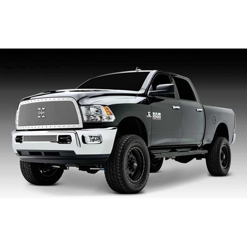 T-Rex 6714520 X-Metal Series Chrome Studded Mesh 1-Piece Replacement Grille 13-18 Ram 6.7L Cummins