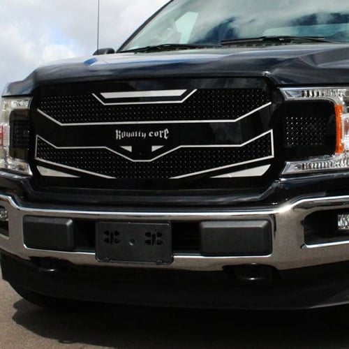 Royalty Core RC4 Layered Full Grille 18-19 Ford F-150 3.0L Powerstroke