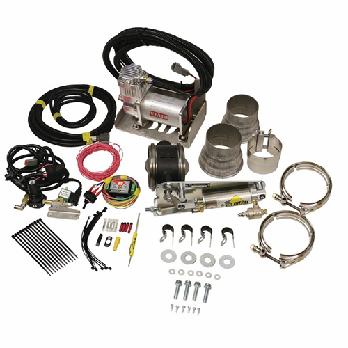 BD 1028135 Universal 3.5" Inline Exhaust Brake Kit W/Compressor