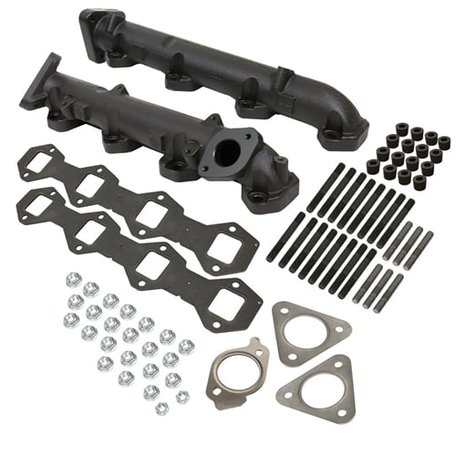 BD 1043007 High Flow Thick Wall Complete Exhaust Manifold Kit 11-14 6.7L Ford Powerstroke