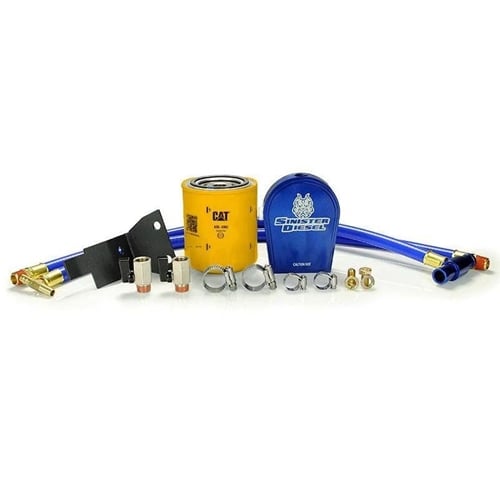 Sinister Diesel Coolant Filtration System with Cat Filter 03-07 6.0L Ford Powerstroke