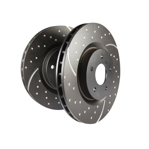 EBC GD7509 GD Series Slotted and Dimpled Rear Brake Rotor Kit 09-18 Dodge 6.7L Cummins