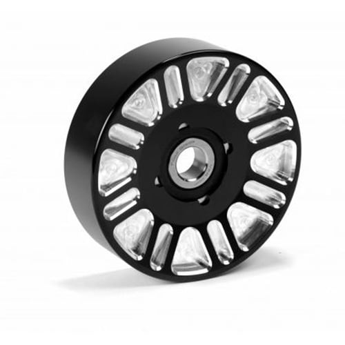 Fleece Upper Fan Idler for use with Electric Water Pump (Black Finish Contrast Cut) 03-18 5.9L / 6.7