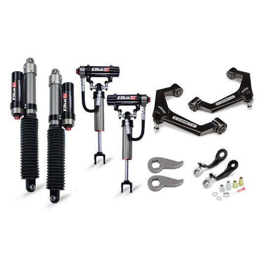 Cognito Elite Leveling Kit With Elka 2.5 Reservoir Shocks 11-19 GM 6.6L Duramax LML/L5P
