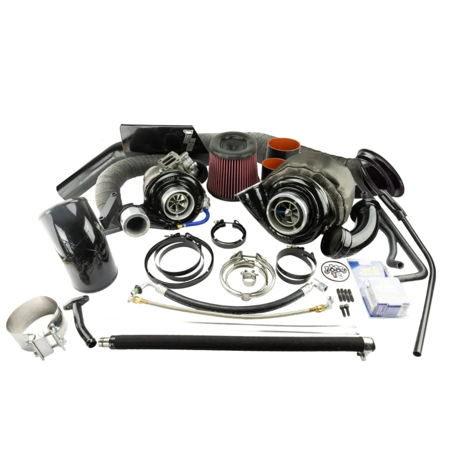 Industrial Injection Quick Spool Compound Turbo Kit 03-07 Dodge Ram 5.9L Cummins