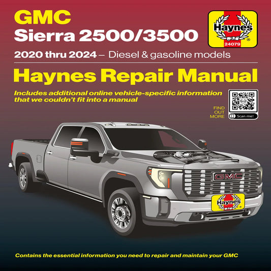 Haynes Repair Manual 20-24 GM 6.6L Duramax 2500HD/3500HD Sierra
