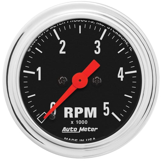 Auto Meter 2-1/16" Traditional Chrome In-Dash Tachometer 0-5,000 RPM