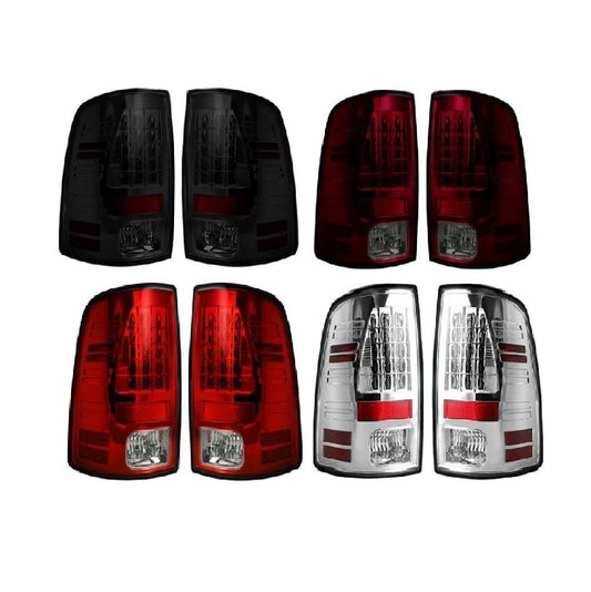 RECON LED Tail Lights 09-18 Dodge Ram 264169BK /BRK/RD/CL