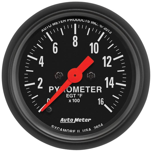 Auto Meter 2-1/16" Z-Series Pyrometer EGT Gauge 0-1600 °F