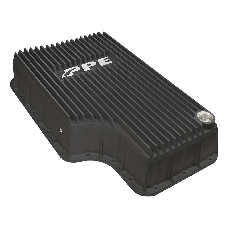 PPE 328052020 Heavy-Duty Deep Aluminum Transmission Pan (Black) 11-19 6.7L Ford Powerstroke