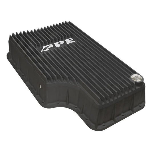 PPE 328052020 Heavy-Duty Deep Aluminum Transmission Pan (Black) 11-19 6.7L Ford Powerstroke