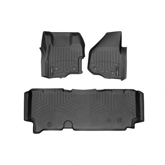 WeatherTech DigitalFit Floor Liner Set (w/ 2 Piece Front) 11-12 Ford SuperDuty