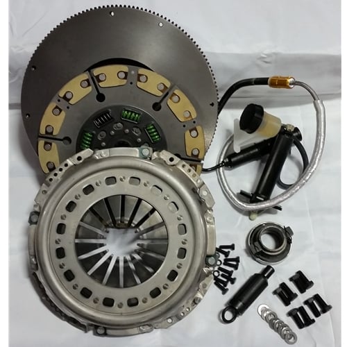 VALAIR Single Disc Kevlar/Ceramic Buttons HD Spring Hub Clutch Kit 05.5-18 Dodge Ram 5.9L / 6.7L Cum