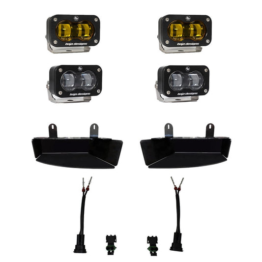 S2 SAE Fog Pocket Light Kit | Clear Amber| 19-22 RAM 2500/3500