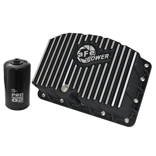 AFE Engine Oil Pan With Machined Fins 11-25 Ford 6.7L Powerstroke