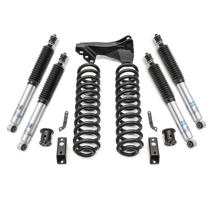 ReadyLIFT 2.5" Coil Spring Leveling Kit w/ Bilstein 5100 Front & Rear Shocks 17-19 Ford SuperDuty