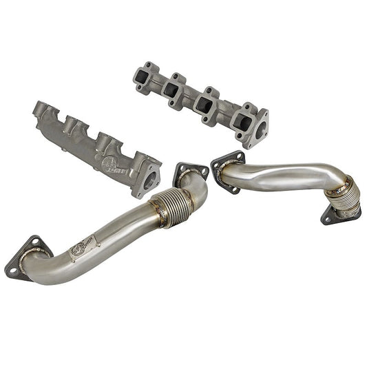AFE BladeRunner Exhaust Manifold & Up-Pipe Kit 01-04 GM 6.6L Duramax LB7