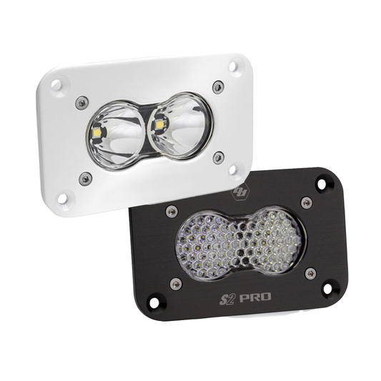 Baja Designs S2 Pro Flush Mount LED Light - White/Black Housing