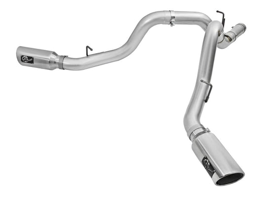 AFE ATLAS 4" Aluminized DPF-Back Exhaust System 2016 GM 6.6L Duramax LML