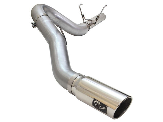 AFE Large Bore-HD 5" 409 Stainless Steel DPF-Back Exhaust 13-18 Ram 6.7L Cummins