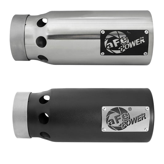 AFE Saturn 4S Stainless Steel Intercooled 4" Inlet / 5" Outlet Exhaust Tip