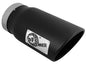 AFE Black Stainless Steel Rolled Angle Cut 5" x 6" x 12" Exhaust Tip