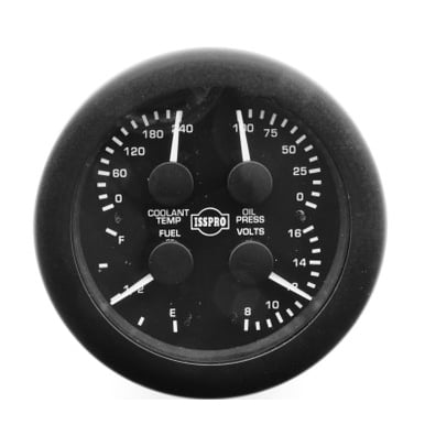 Isspro EV2 3 3/8" 4 in 1 Multi-Gauge (Coolant, Volts, Fuel, Oil)