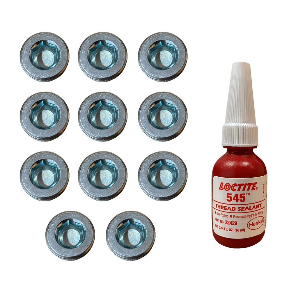 Power Driven Diesel Cylinder Head Thread-In Freeze Plug Kit 03-18 Dodge/Ram 5.9L/6.7L Cummins