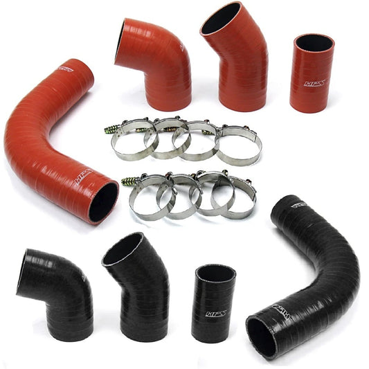 HPS High Temp Reinforced Silicone Intercooler Boot Kit 02-04 GM 6.6L Duramax LB7