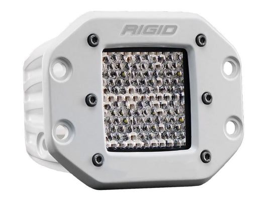 Rigid Industries D-Series PRO Hybrid Diffused | 4 LED Flush Mount Light | White Housing