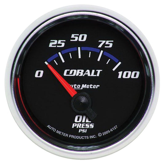 Auto Meter 2-1/16" Cobalt Oil Pressure Gauge 0-100 PSI