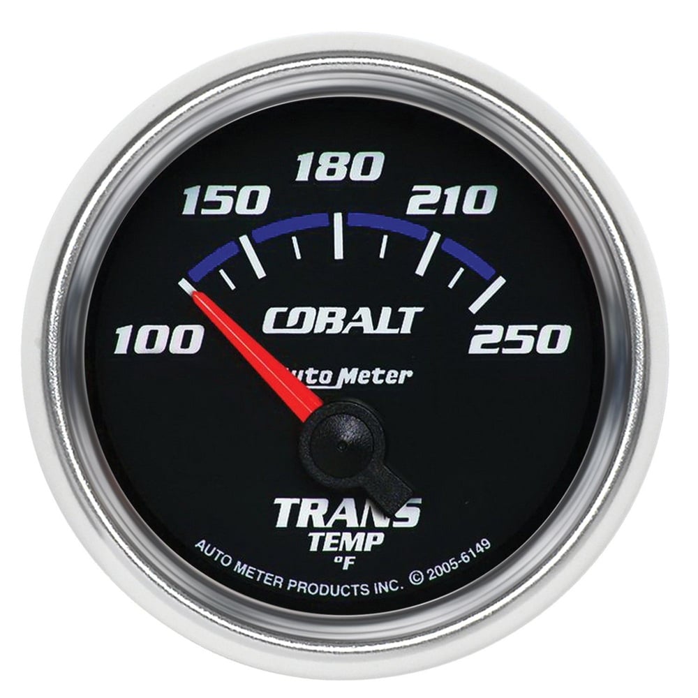 Auto Meter 2-1/16" Cobalt Transmission Temp Gauge 100-250° F