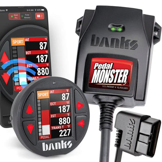 Banks PedalMonster Sensitivity Controller & iDash Pro 07.5-19 Cummins | 11-20 Powerstroke