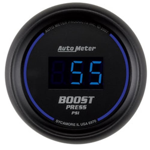 Auto Meter Cobalt Digital 5-60psi Boost Gauge