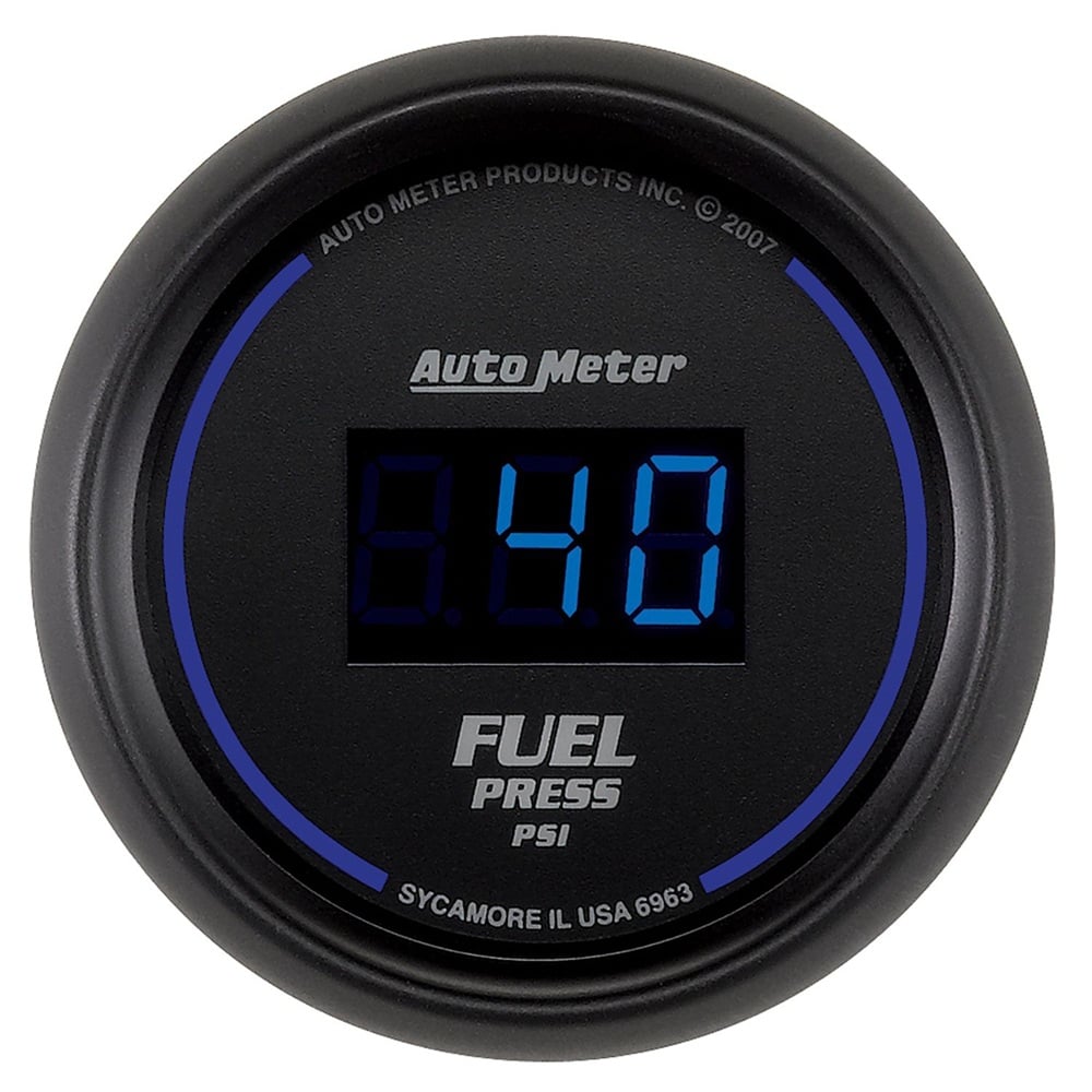 Auto Meter 2-1/16" Cobalt Digital Fuel Pressure Gauge 0-100 PSI
