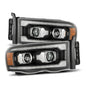 Alpharex PRO-Series Black Halogen Projector Headlights 03-05 Dodge Ram 5.9L Cummins