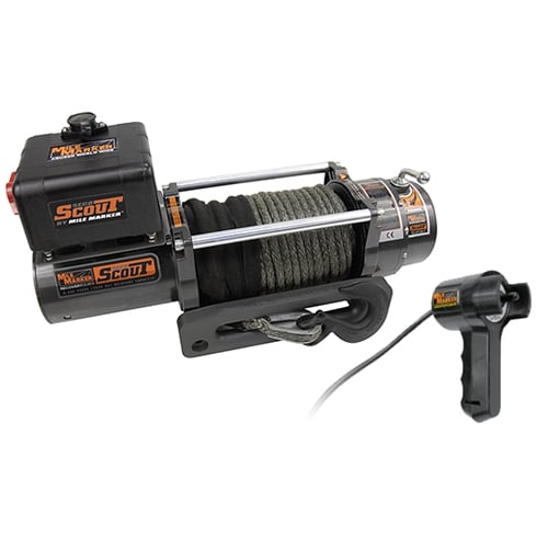 Mile Marker Tough Series Waterproof Electric Winches SEC8 Scout 8,000 LBS 77-53141W