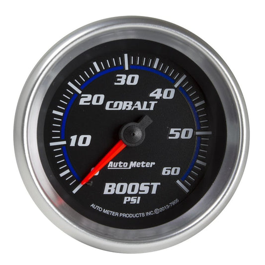 Auto Meter 2-5/8" Cobalt Boost Gauge 0-60 PSI