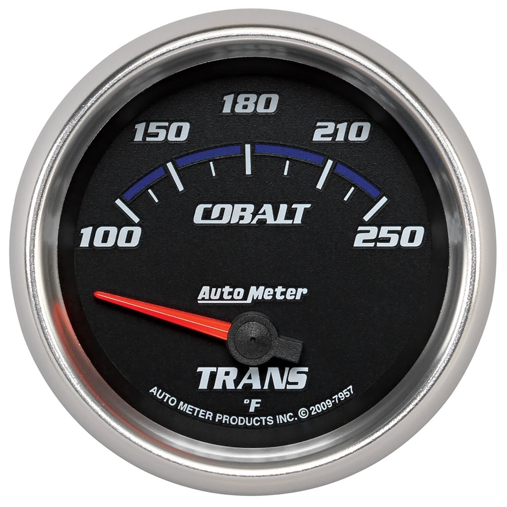 Auto Meter 2-5/8" Cobalt Transmission Temp Gauge 100-250 °F