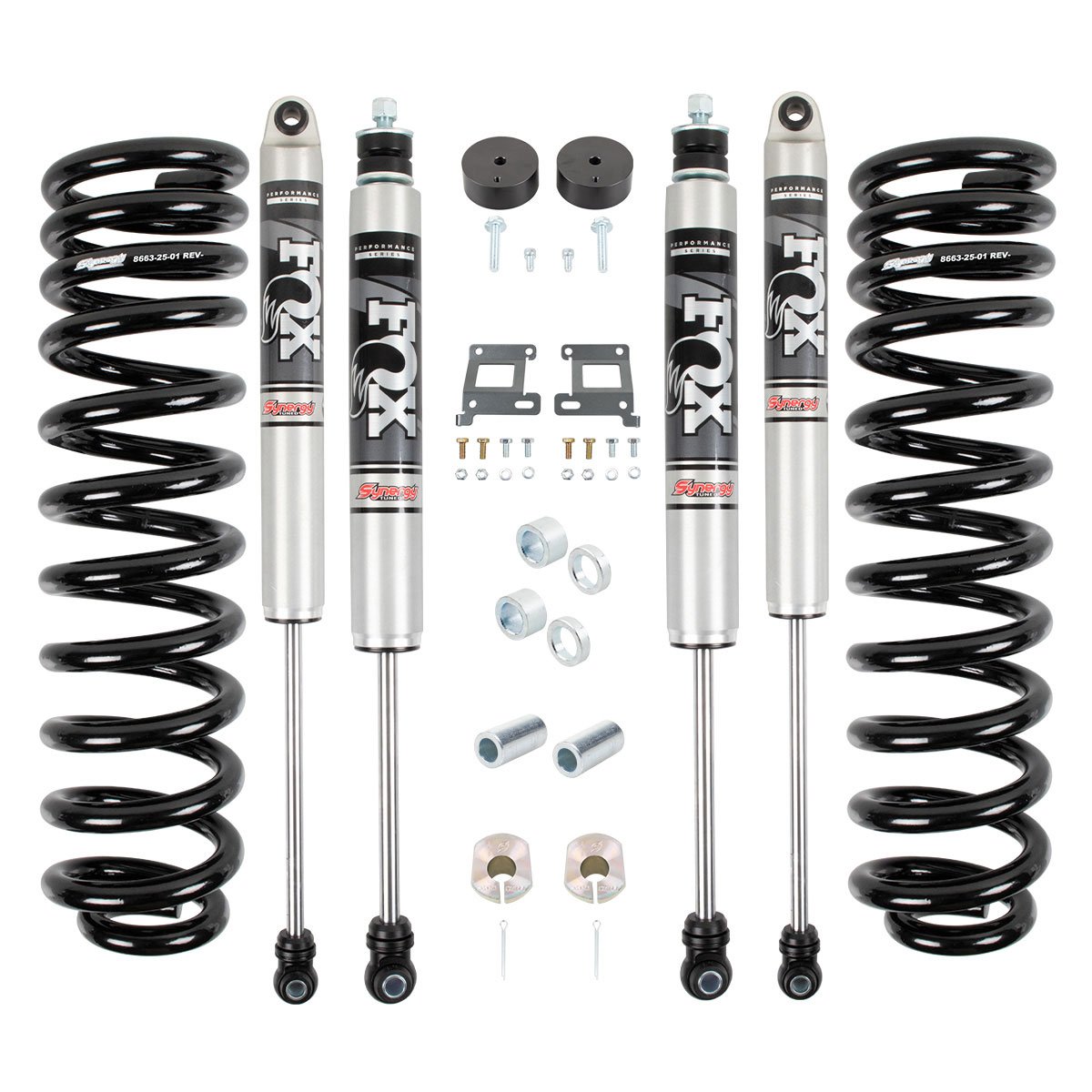 Synergy Manufacturing Leveling System with Fox Shocks 05-25 Ford F250/F350