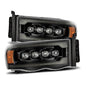 Alpharex NOVA-Series Alpha Black LED Projector Headlights 03-05 Ram 5.9L Cummins