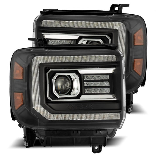 Alpharex LUXX-Series LED Projector Headlights 15-18 GMC 2500HD / 3500