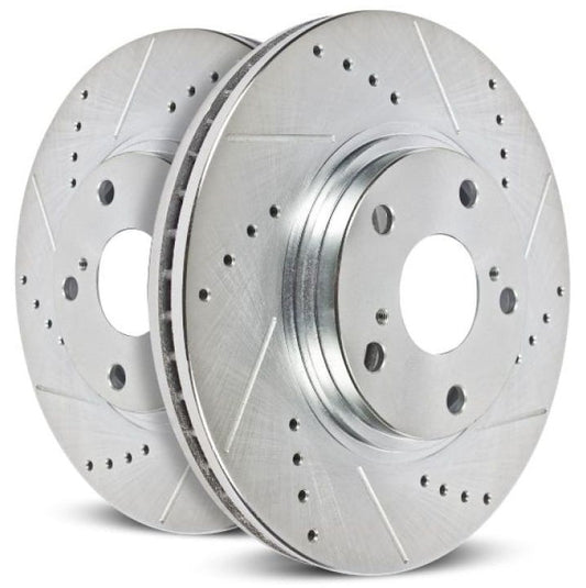 PowerStop Evolution Drilled & Slotted Rotors 09-18 Ram 6.7L Cummins