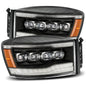 Alpharex NOVA-Series Matte Black LED Projector Headlights 06-09 Ram 5.9L/6.7L Cummins