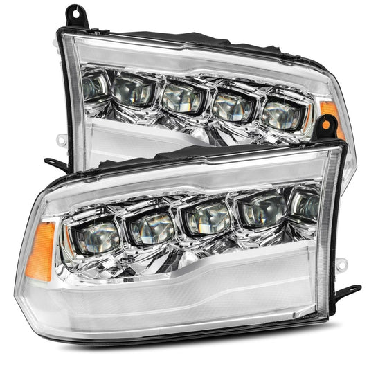 Alpharex NOVA-Series Chrome LED Projector Headlights 10-18 Ram 6.7L Cummins