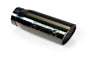Aeroturbine 4" Inlet 5" Outlet Black Stainless Rolled Edge Angle Cut Bolt-On Exhaust Tip