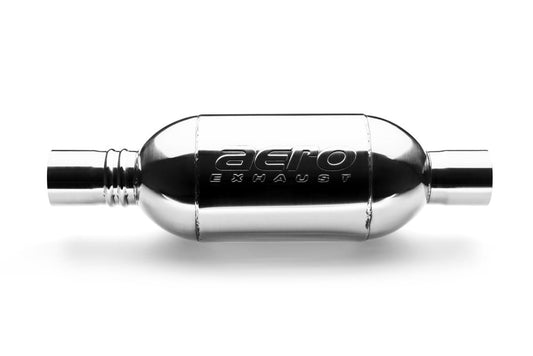 Aeroturbine Non-Resonated 2.5" In x 2.5" Out Muffler 2525
